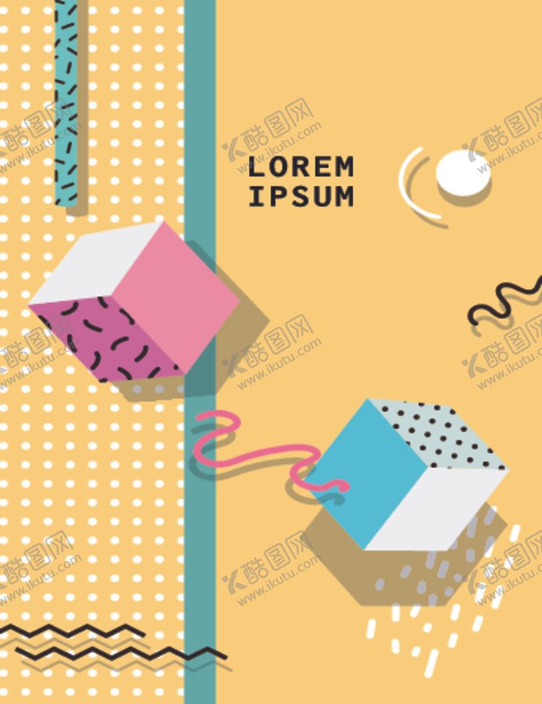 编号：45104210291806136709【酷图网】源文件下载-彩色拼接设计图案