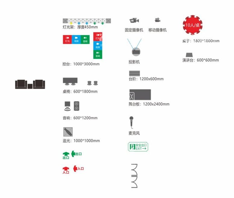 编号：26041112230654116365【酷图网】源文件下载-会议平面布置图标