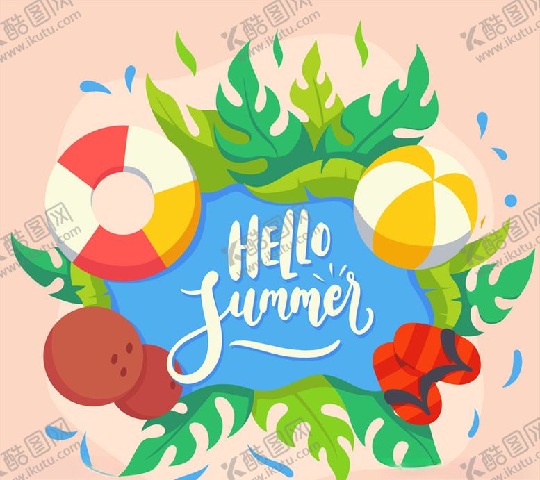 编号：61863310110808397616【酷图网】源文件下载-创意夏季元素框架