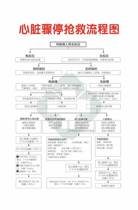 心脏骤停抢救流程图