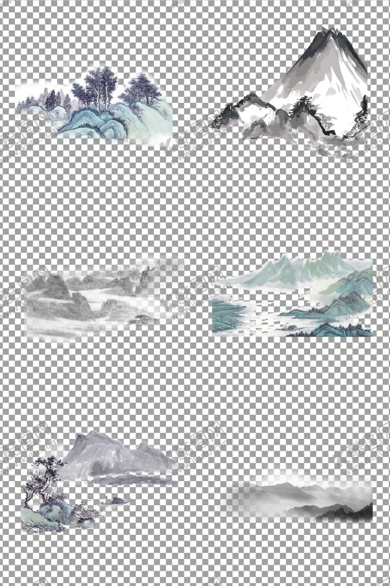编号：59079906240810051434【酷图网】源文件下载-水墨山水