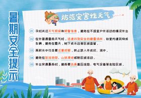 幼儿儿童暑期安全温馨提示系列海报