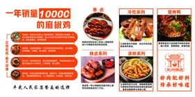 卤味店灯箱海报