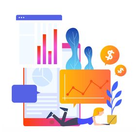 数据和金融投资原创元素