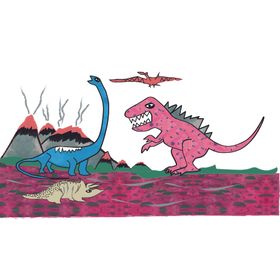 恐龙欧美元素LV链子几何