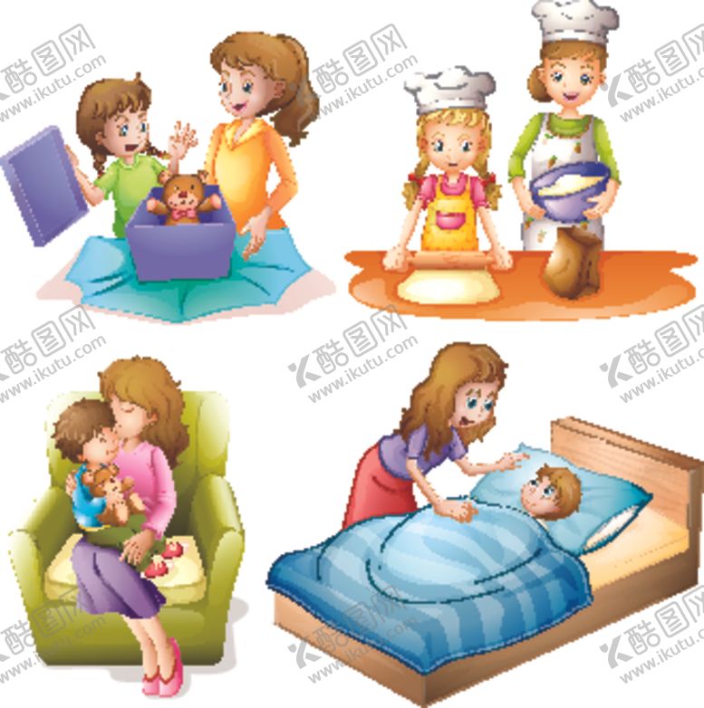 编号：90184809241242593208【酷图网】源文件下载-卡通家庭