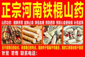 正宗河南铁棍山药
