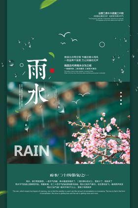 雨水海报