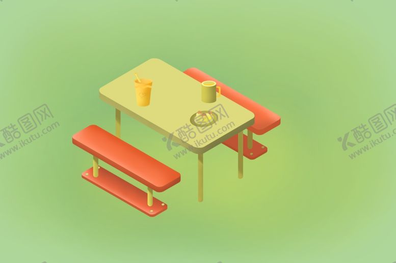 编号：47102909200414172964【酷图网】源文件下载-手绘卡通桌凳