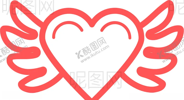 编号：42758404271400227589【酷图网】源文件下载-爱心翅膀