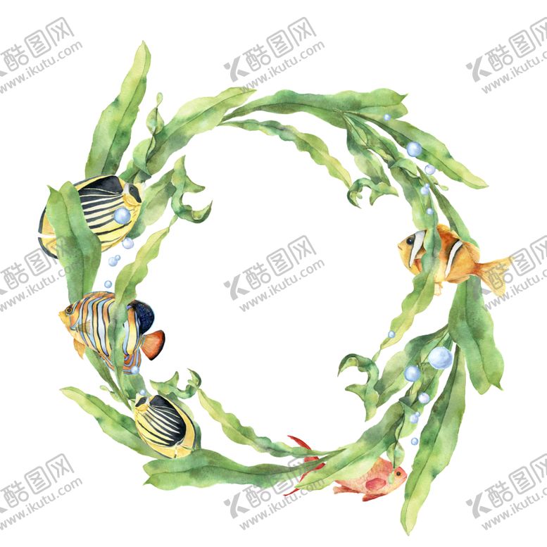 编号：35105909282103472465【酷图网】源文件下载-海洋主题插画图案