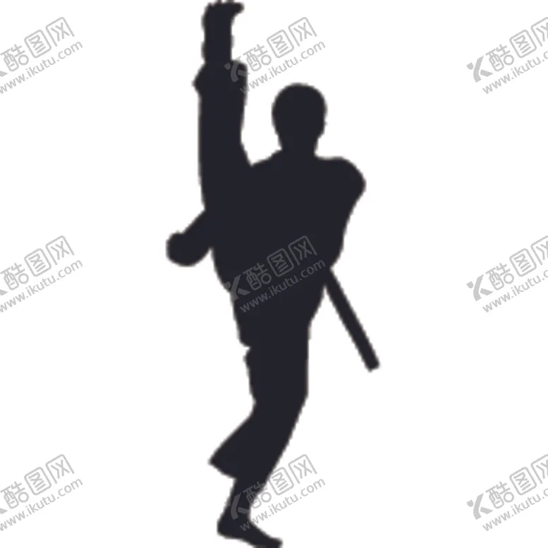 编号：84629606261752464225【酷图网】源文件下载-武术格斗剪影