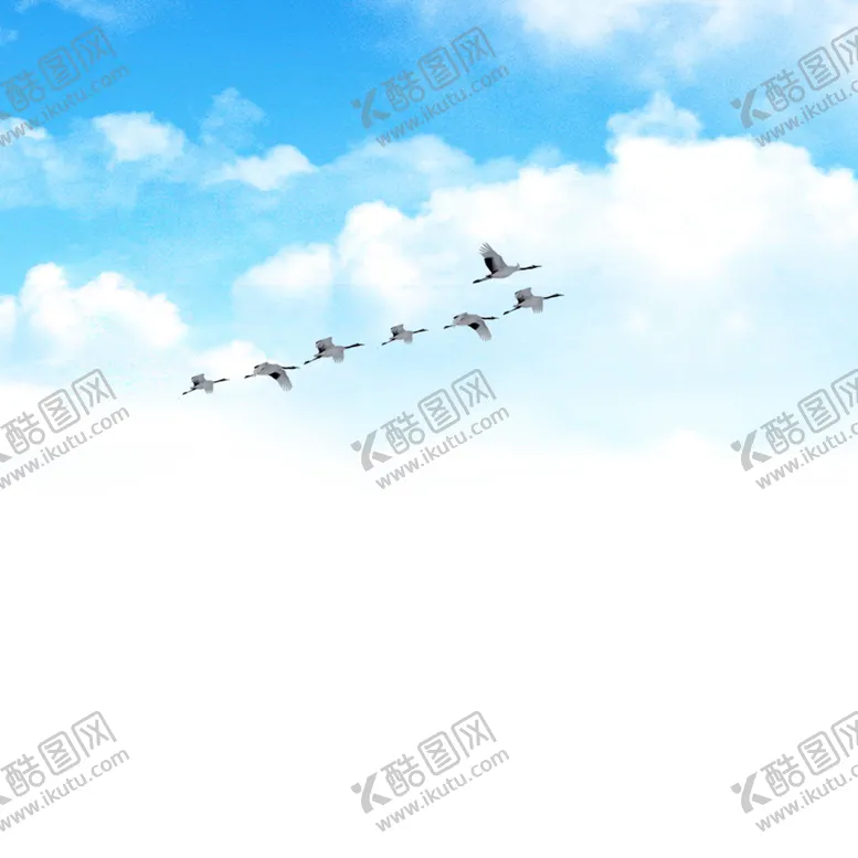 编号：72634809141835097263【酷图网】源文件下载-大雁南飞蓝天白云设计团队模板