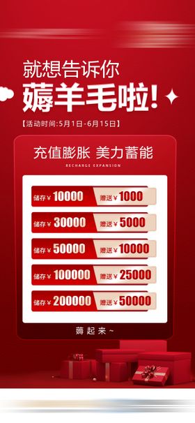 医美充值海报