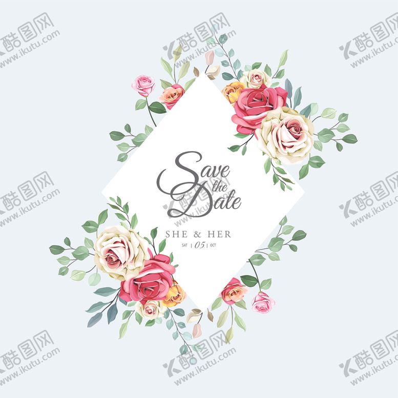 编号：82311405171805459683【酷图网】源文件下载-水彩花卉插画
