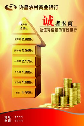 利率上浮海报存款