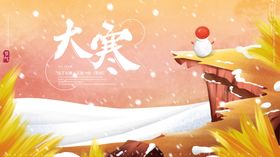 唯美大寒展板