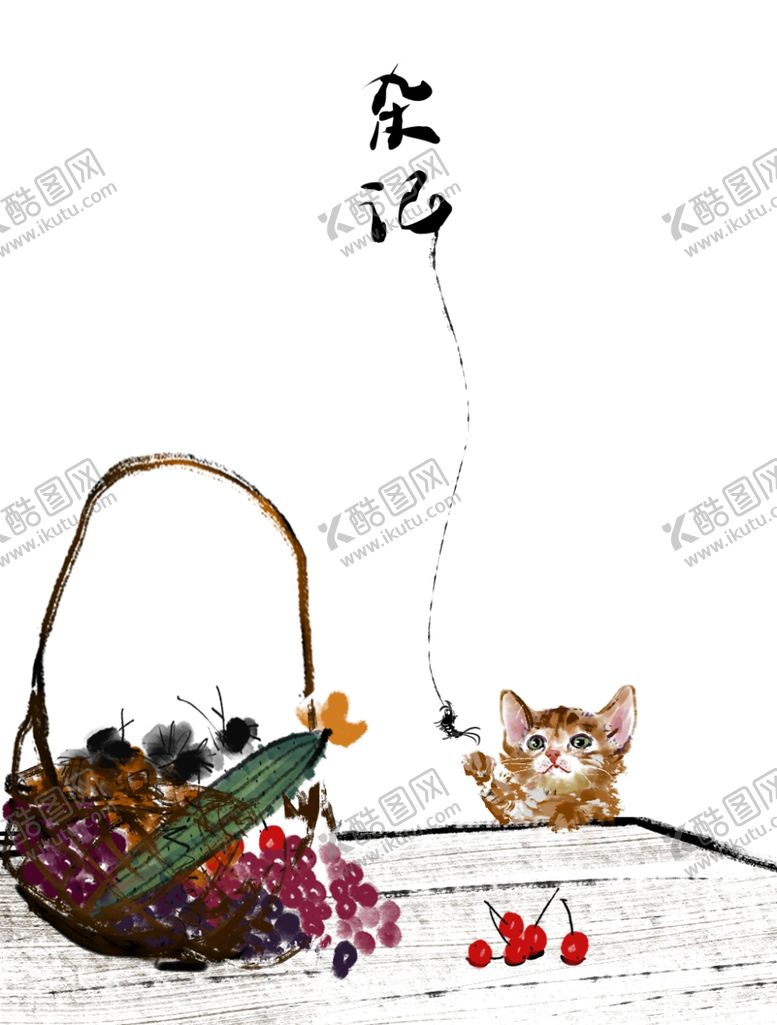 编号：53766206260150075372【酷图网】源文件下载-猫插画