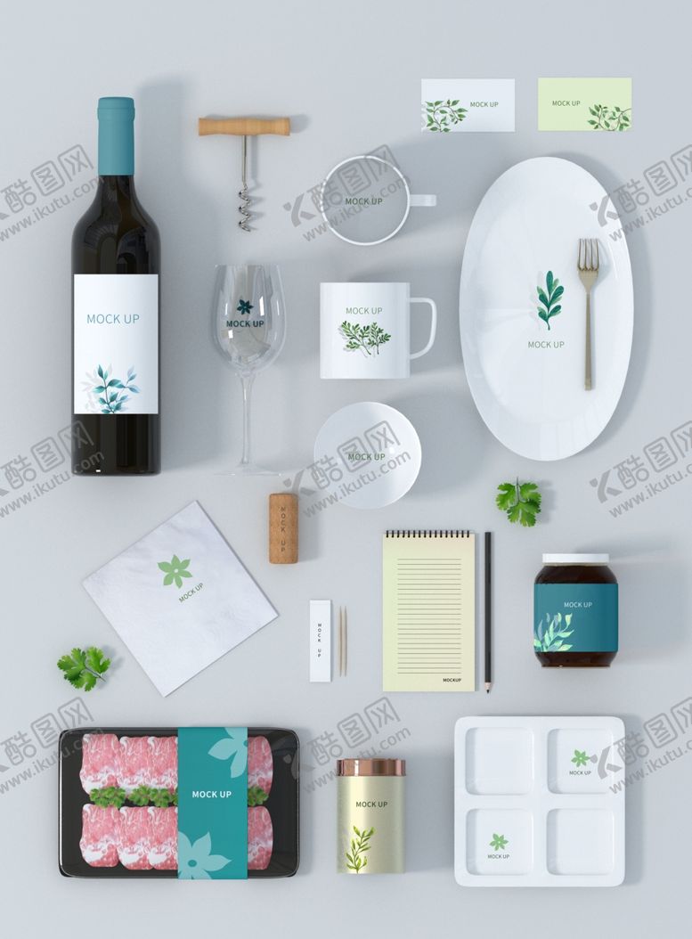 编号：11851009271224327544【酷图网】源文件下载-餐饮vi样机