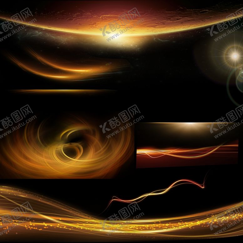 编号：26970810020031053965【酷图网】源文件下载-金光金色光效免抠元素