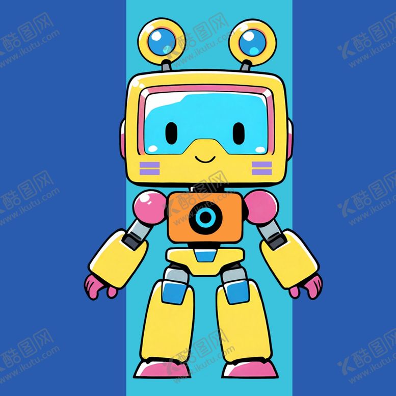 编号：74263203010030071858【酷图网】源文件下载-手绘卡通机器人