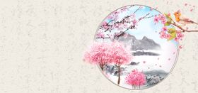 海报背景素材绿色绿色展板