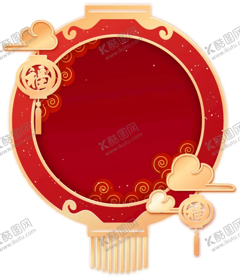 编号：68046511180311137217【酷图网】源文件下载-节日灯笼底纹边框