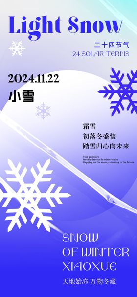 小雪海报