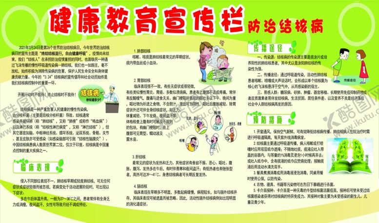 编号：32899302090310583811【酷图网】源文件下载-结核病健康教育宣传栏