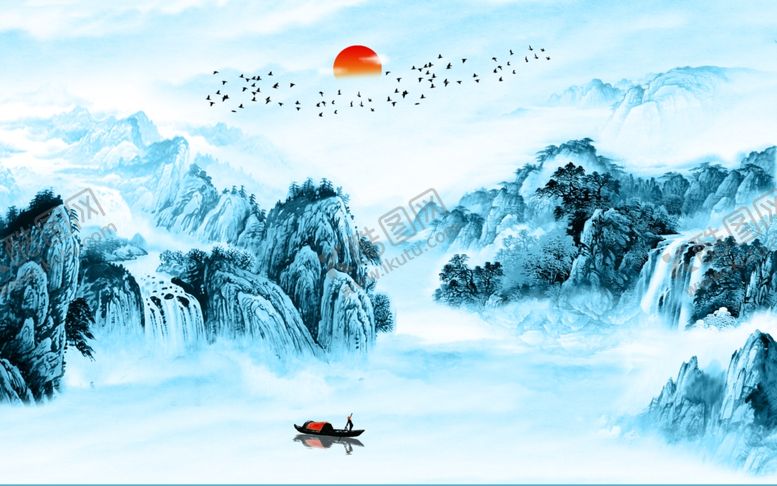 编号：97541410252020389663【酷图网】源文件下载-水墨山水画