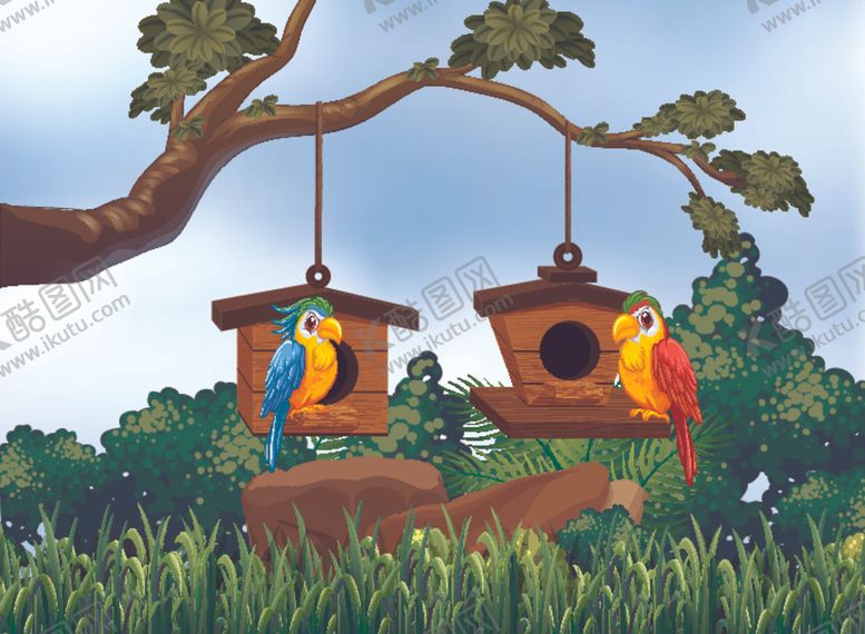 编号：23967910061118193243【酷图网】源文件下载-卡通鸟