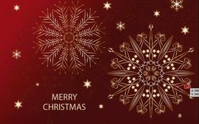 雪花烟花新年贺卡背景图案