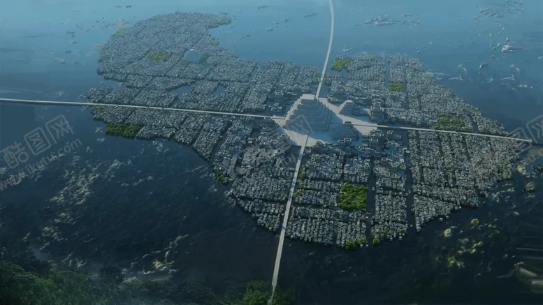 编号：18445910090727333981【酷图网】源文件下载-未来世界科幻场景图案