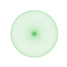 圆环底纹矢量正弦线管