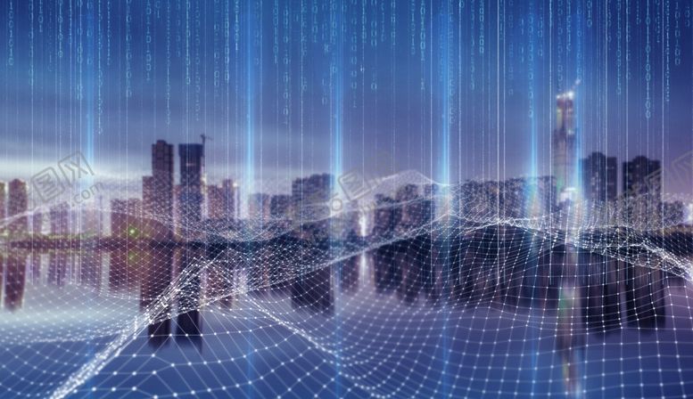 编号：78120210032349026474【酷图网】源文件下载-科技城市背景