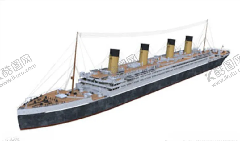 编号：39632809190115003723【酷图网】源文件下载-C4D模型游轮轮船巨型