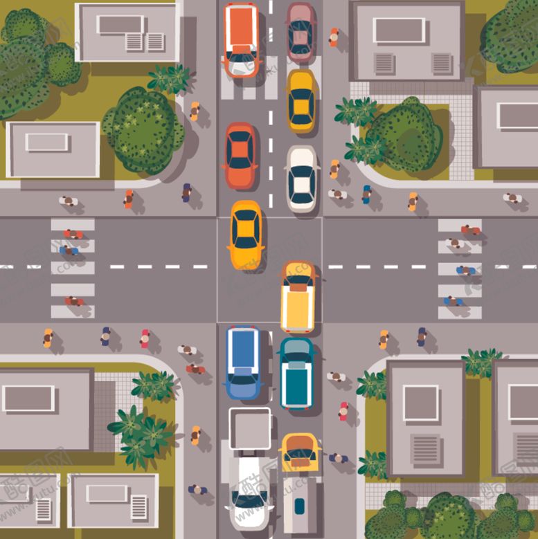 编号：73019110300833193315【酷图网】源文件下载-城市交通插画