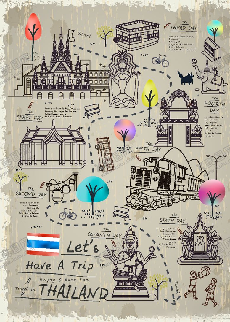 编号：33282709181127024685【酷图网】源文件下载-城市旅游创意卡通插画