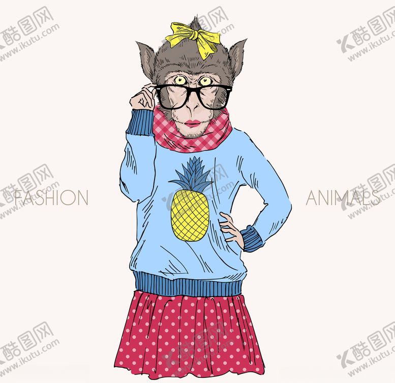 编号：50938409131055145000【酷图网】源文件下载-小猴子小姐