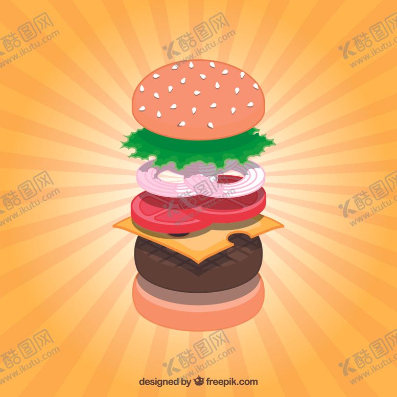 编号：23140709192207029072【酷图网】源文件下载-汉堡原料