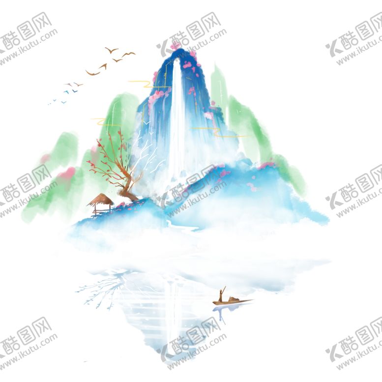 编号：90010005040903354027【酷图网】源文件下载-山水国风合成海报素材
