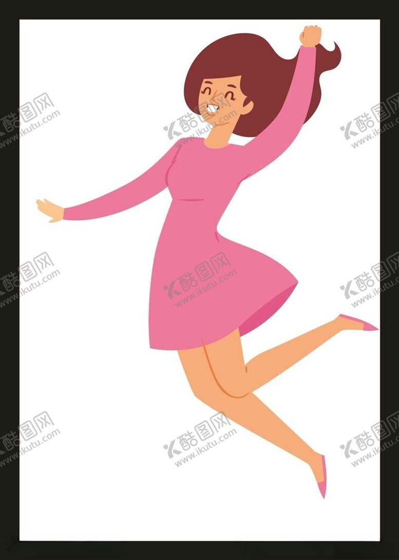 编号：33815901302052379371【酷图网】源文件下载-开心欢呼女孩