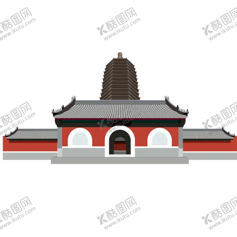 编号：81059606261954142061【酷图网】源文件下载-手绘古建筑