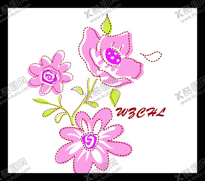 编号：56980501300651001710【酷图网】源文件下载-手绘花卉花朵