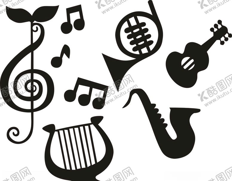 编号：74335909250518396988【酷图网】源文件下载-音符乐器