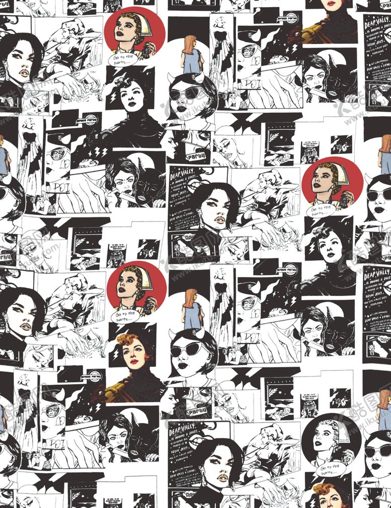 编号：74083111011913059771【酷图网】源文件下载-报纸数码印动漫