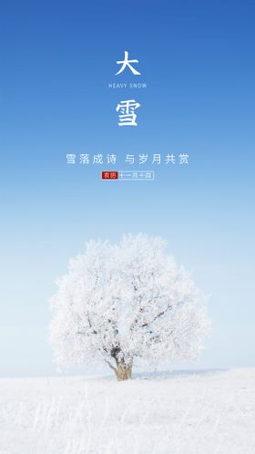 冬天大雪