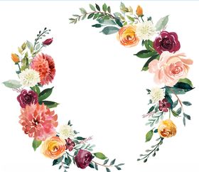 植物花环图案设计