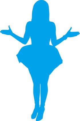 美女剪影都市性时尚人物模特