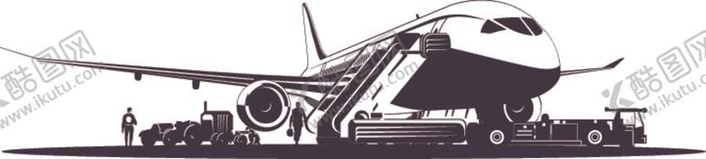 编号：53502509210524356815【酷图网】源文件下载-卡通造型民航客机飞机图片